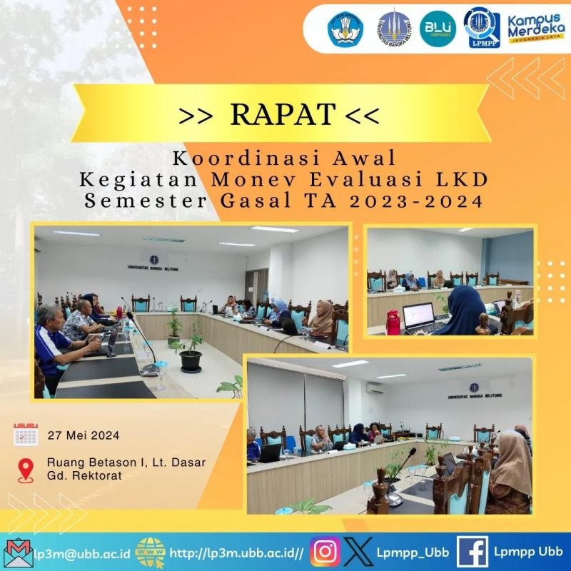 Monev LKD oleh Asesor BKD di Lingkungan UBB
